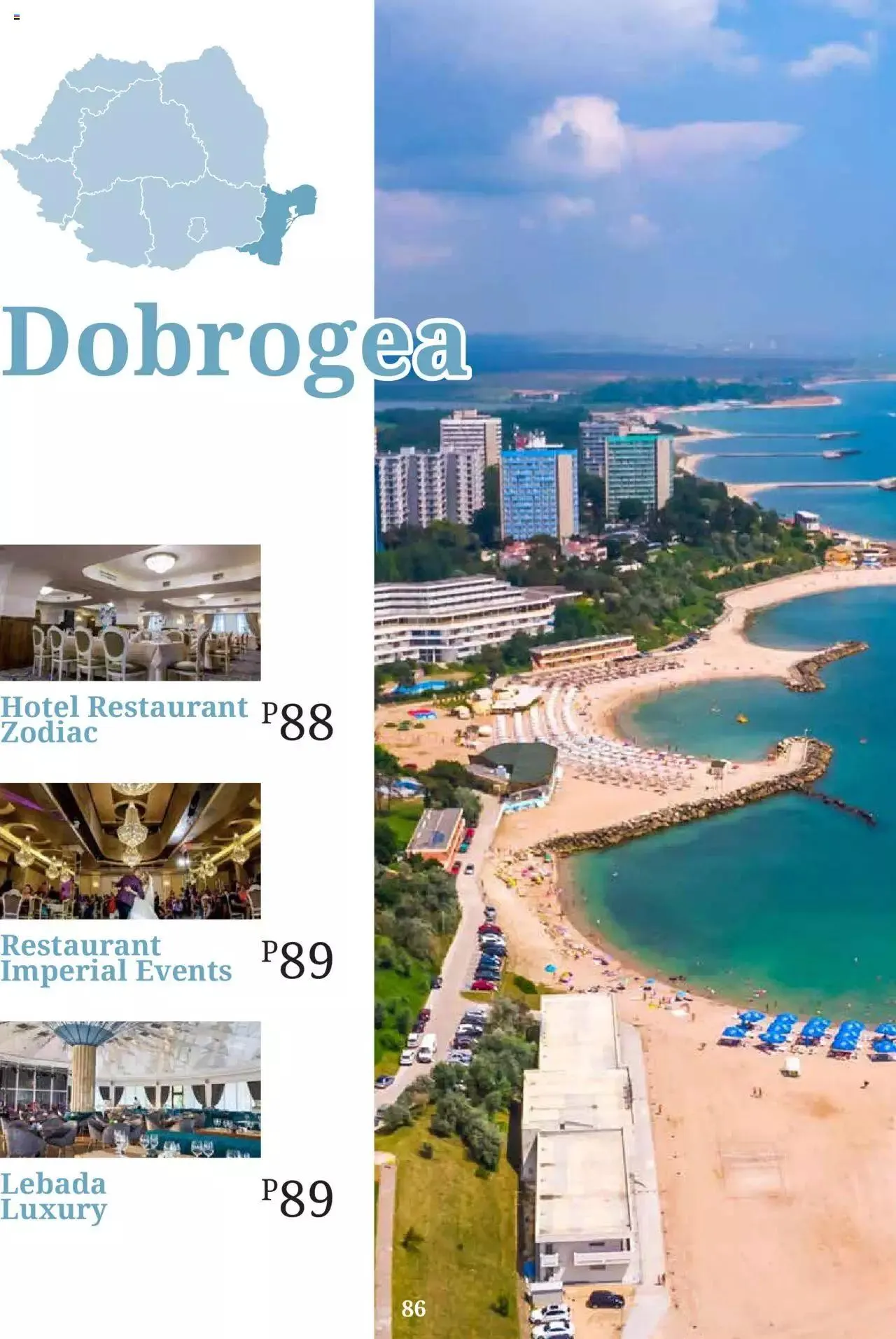 Catalog Metro - Ghid locații pentru evenimente 2022 de la 5 aprilie până la 31 decembrie 2023 - Revista Pagina 86