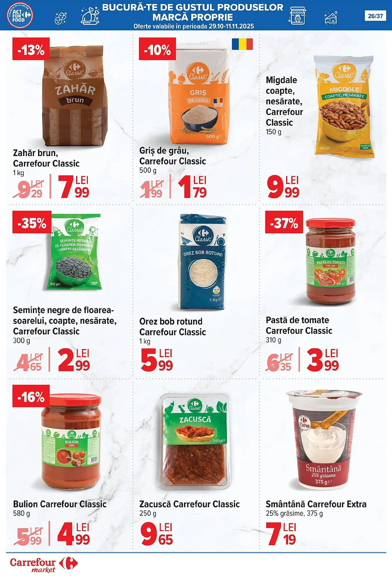 Catalog Catalog Carrefour Market de la 29 octombrie până la 4 noiembrie 2025 - Revista Pagina 29