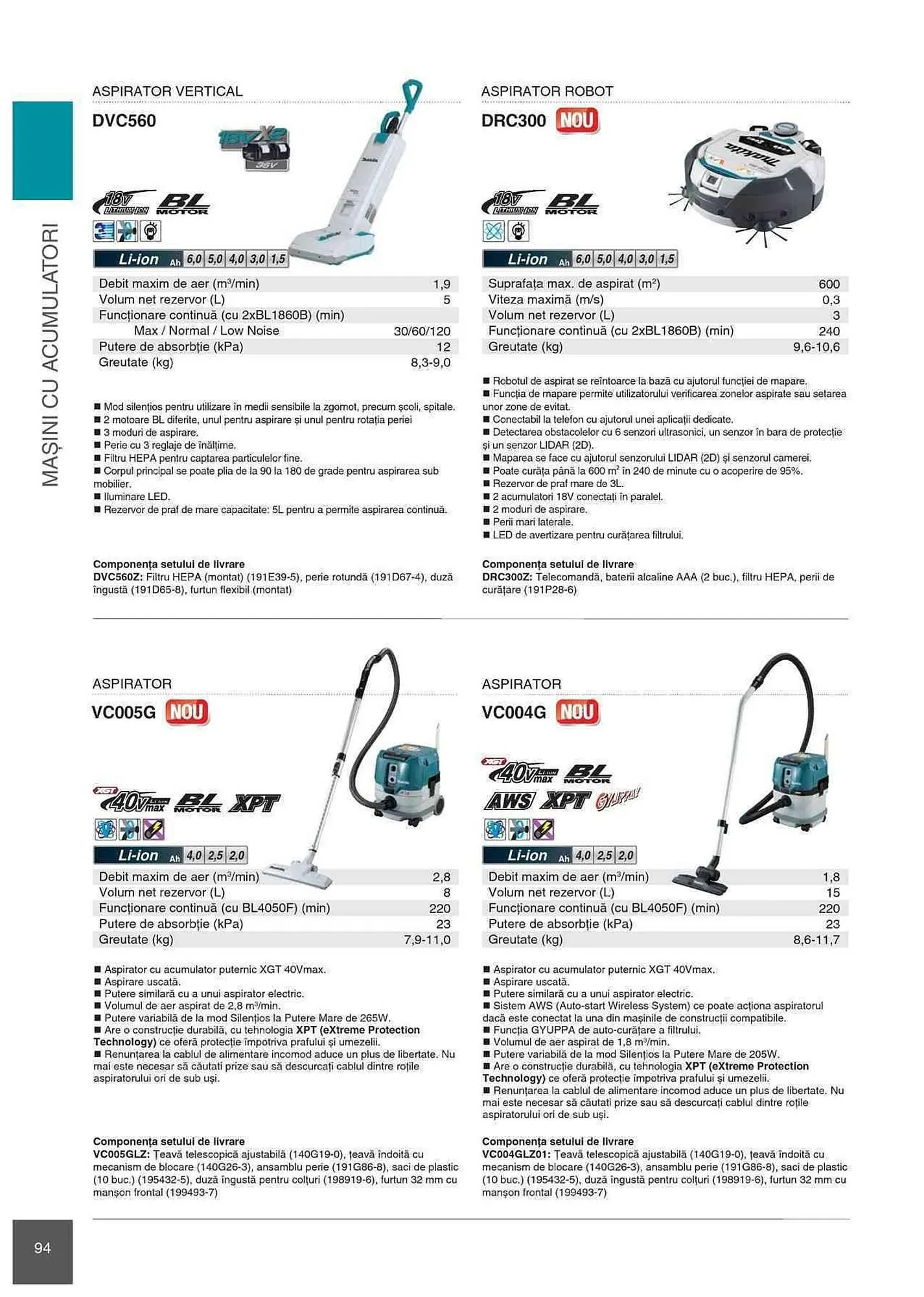 Catalog Makita catalog de la 1 ianuarie până la 31 decembrie 2023 - Revista Pagina 94