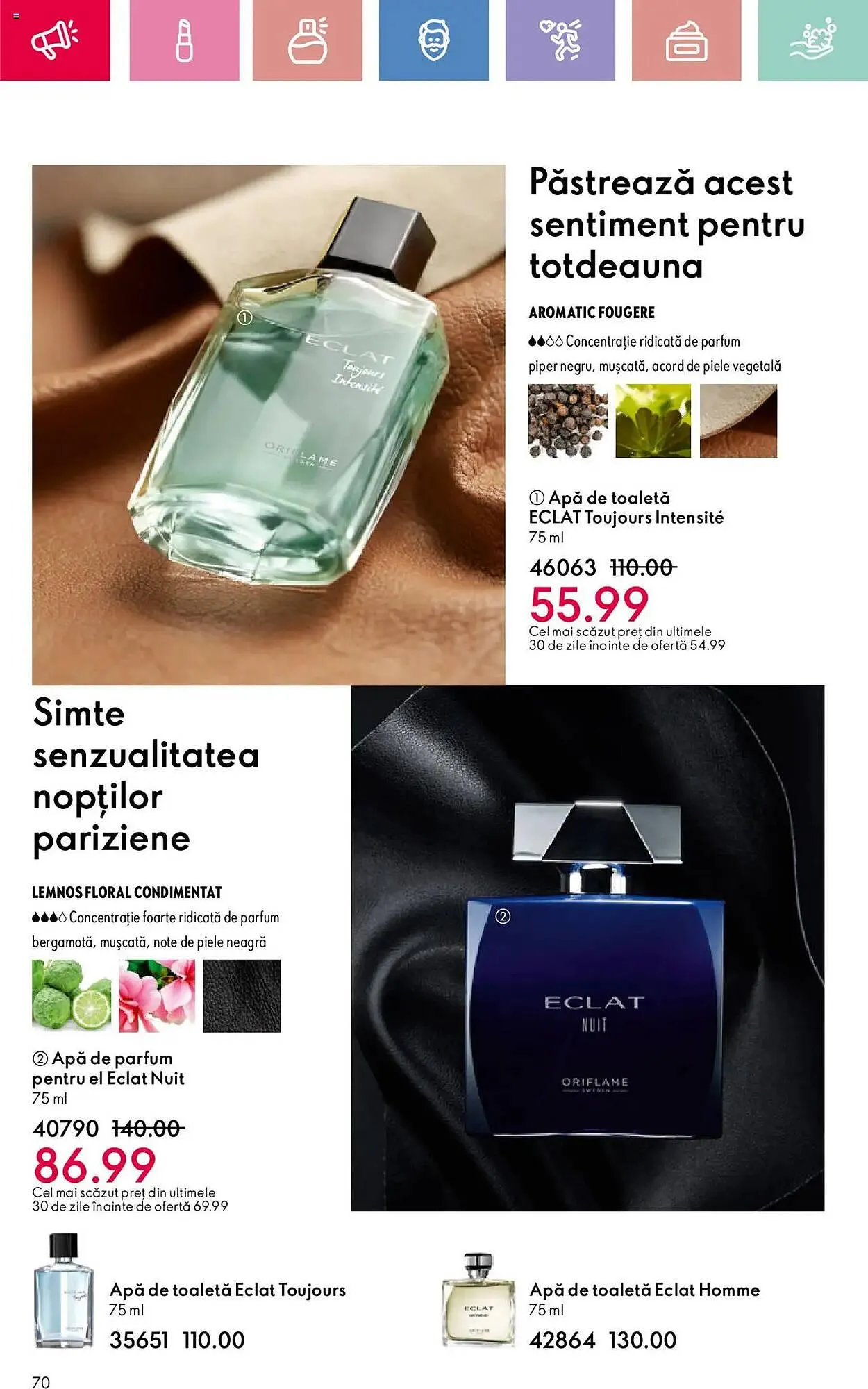 Catalog Catalog Oriflame de la 2 martie până la 22 martie 2025 - Revista Pagina 70
