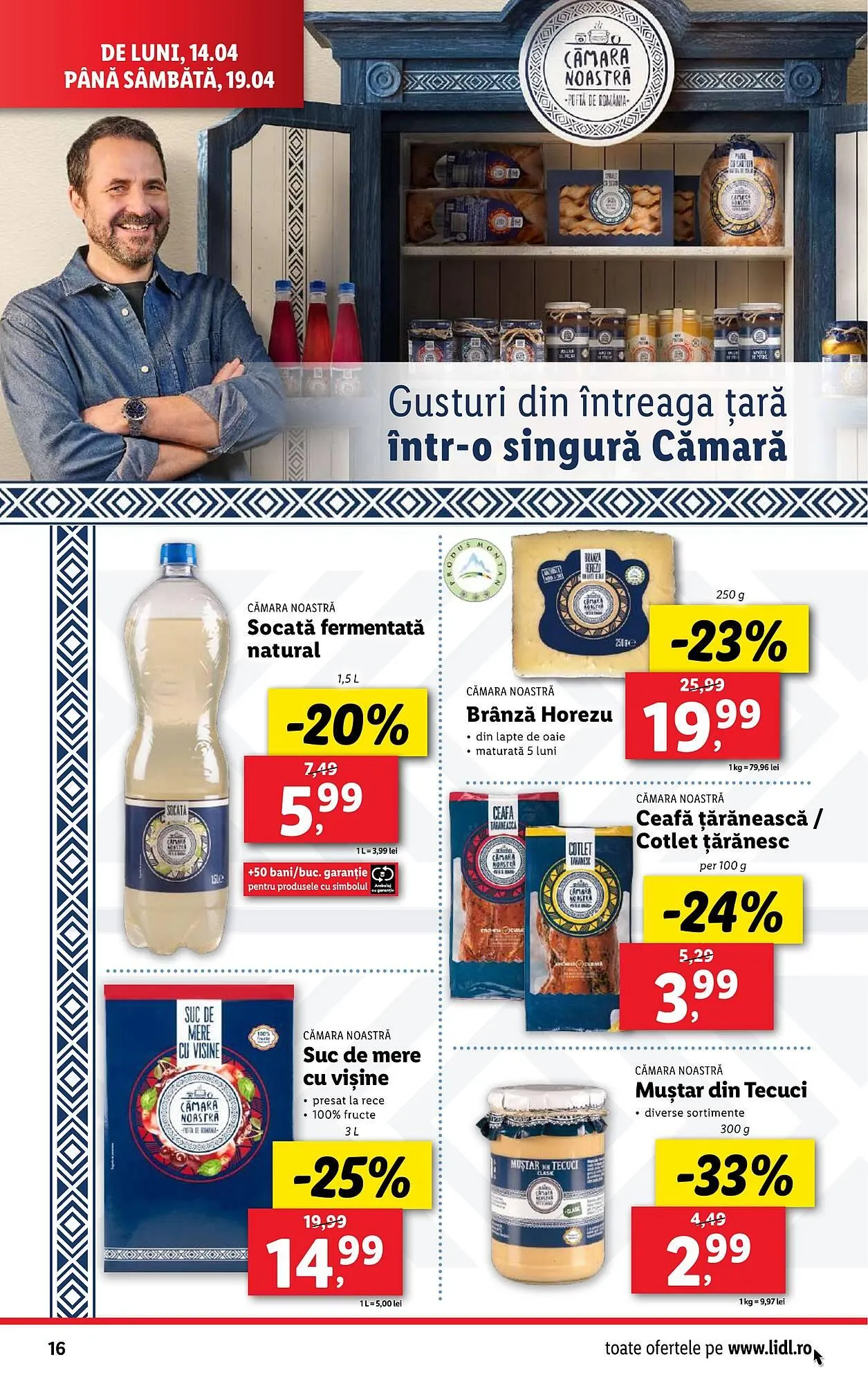 Catalog Catalog Lidl de la 14 aprilie până la 19 aprilie 2025 - Revista Pagina 16