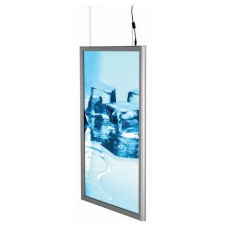 RAMA CLICK ILUMINATA LED A3 25 MM PENTRU POSTERE, AFISE, aluminiu, culoare argintiu (silver) mat, 297x420 mm (Romania)