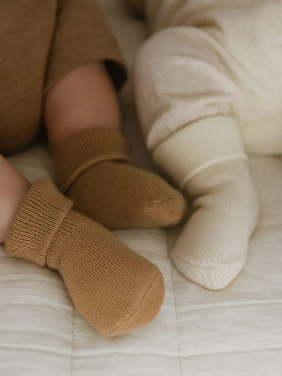 Set de 2 șosete pentru bebeluși cu amestec de lână
