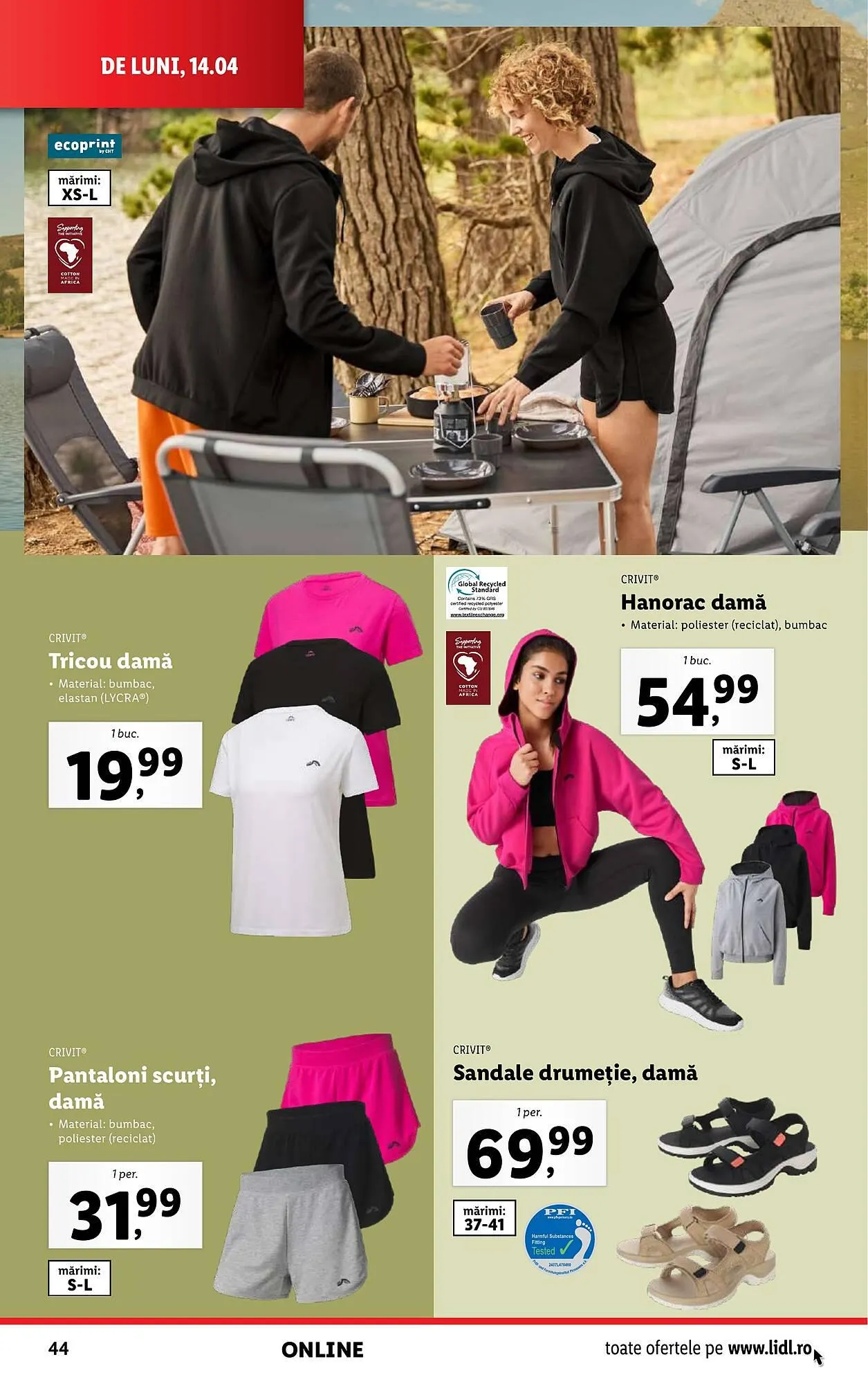 Catalog Catalog Lidl de la 14 aprilie până la 19 aprilie 2025 - Revista Pagina 44