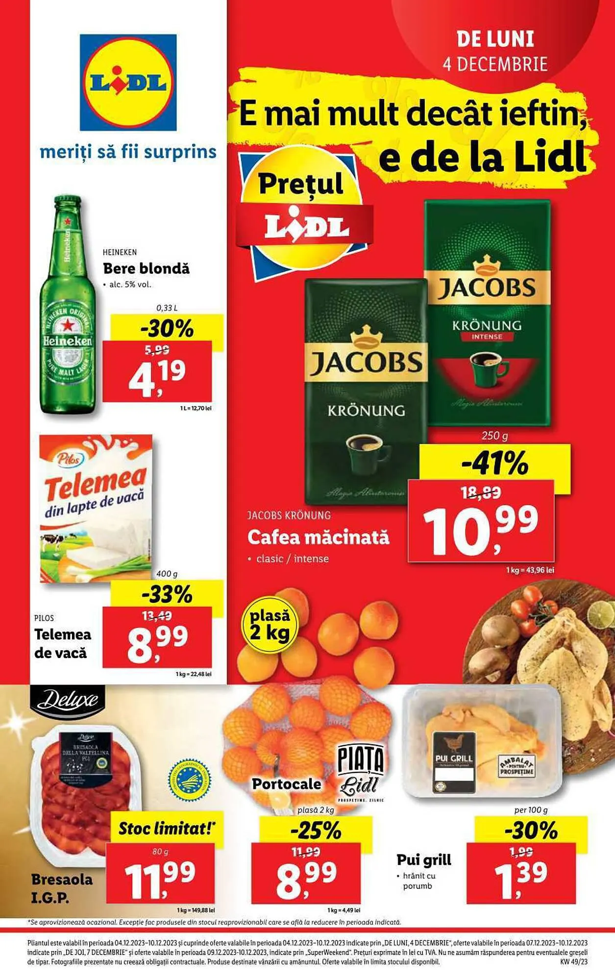Catalog Lidl catalog de la 4 decembrie până la 10 decembrie 2023 - Revista Pagina 1