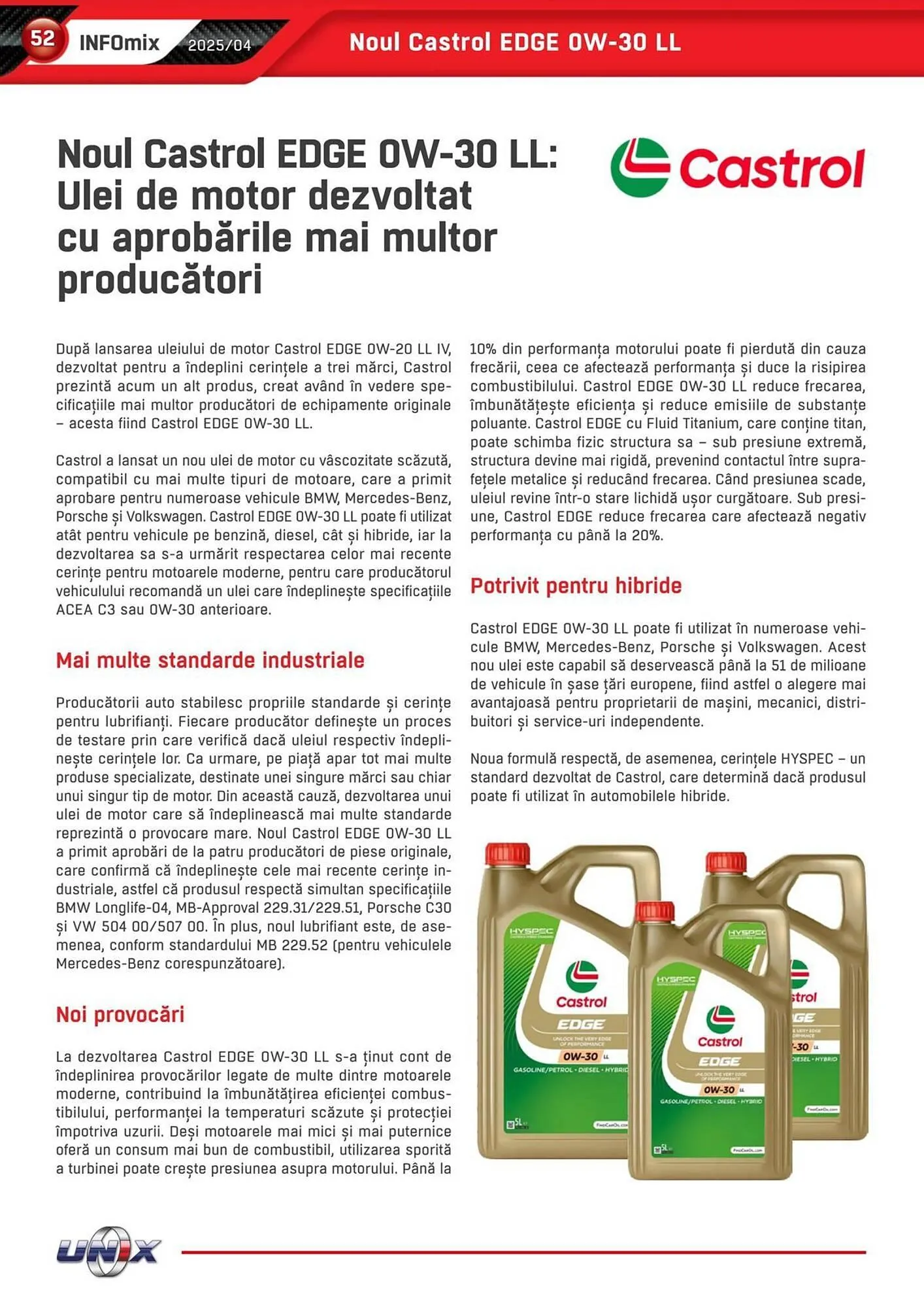 Catalog Catalog UNIX Auto de la 1 aprilie până la 30 aprilie 2025 - Revista Pagina 52