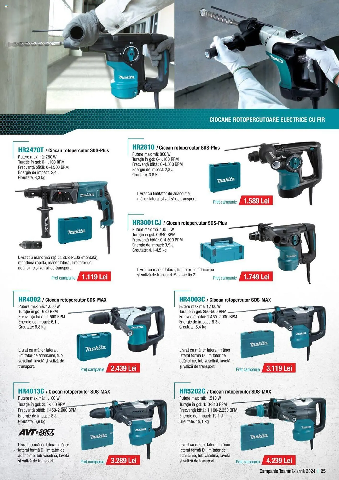 Catalog Catalog Makita de la 1 octombrie până la 20 decembrie 2024 - Revista Pagina 25