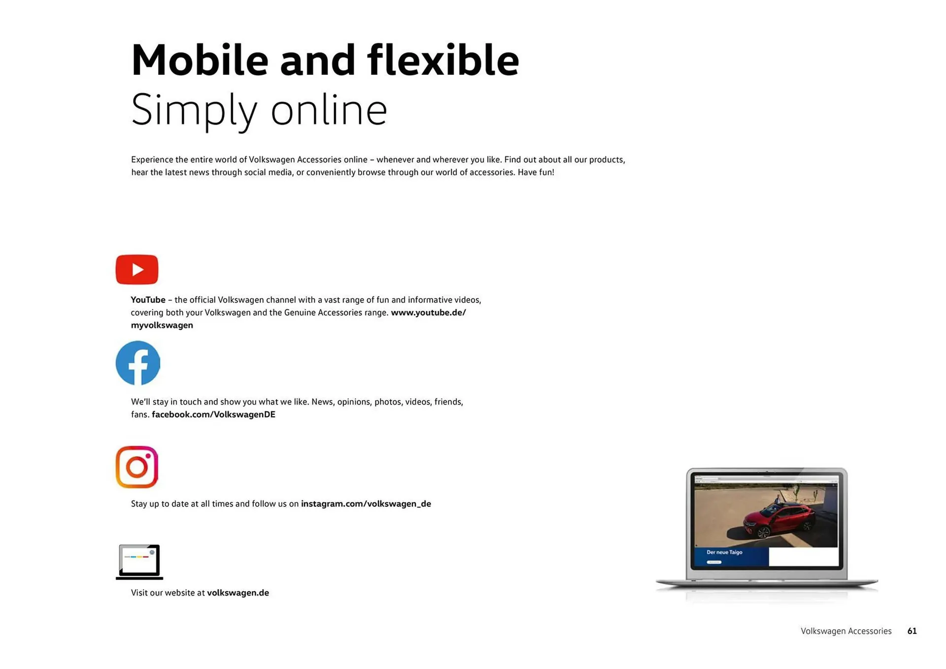 Catalog Volkswagen Accessories For The Tiguan & Tiguan Allspace catalog de la 26 iulie până la 31 decembrie 2023 - Revista Pagina 61