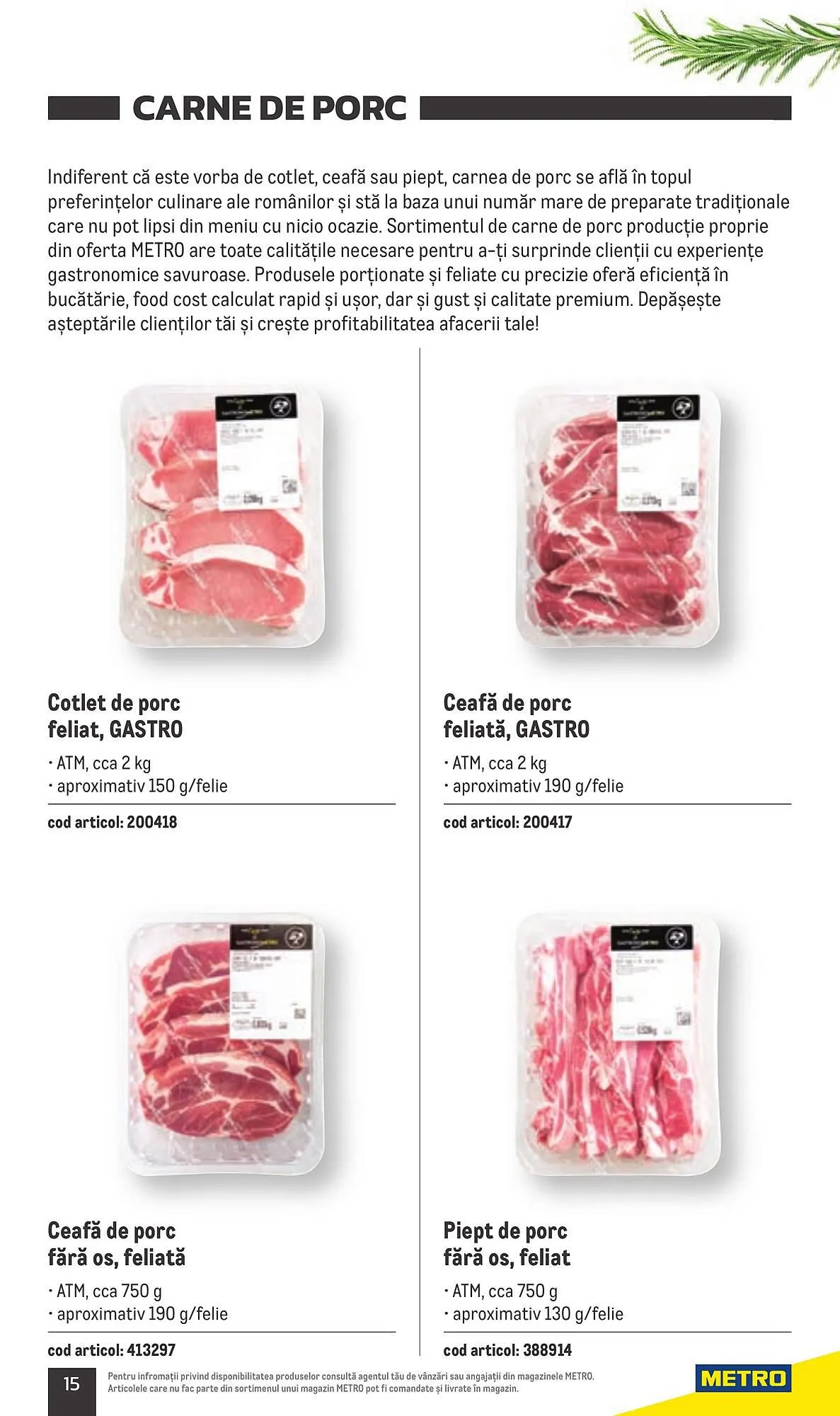 Catalog Metro catalog de la 20 iulie până la 31 decembrie 2023 - Revista Pagina 15