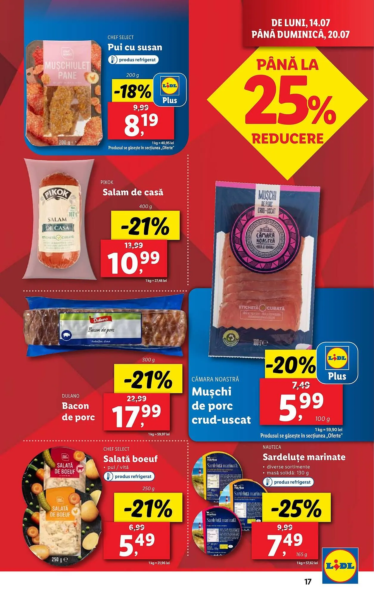 Catalog Catalog Lidl de la 14 iulie până la 20 iulie 2025 - Revista Pagina 17
