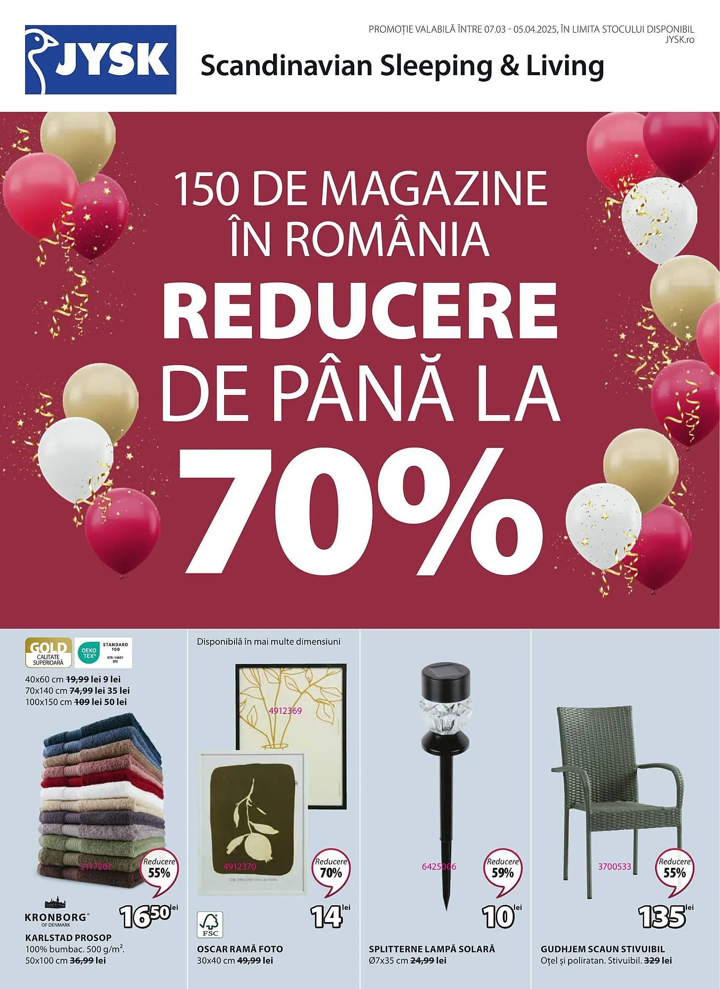 Catalog Catalog JYSK de la 7 martie până la 5 aprilie 2025 - Revista Pagina 1