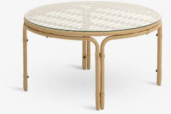 Masă terasă JENNUM Ø80x44 natur