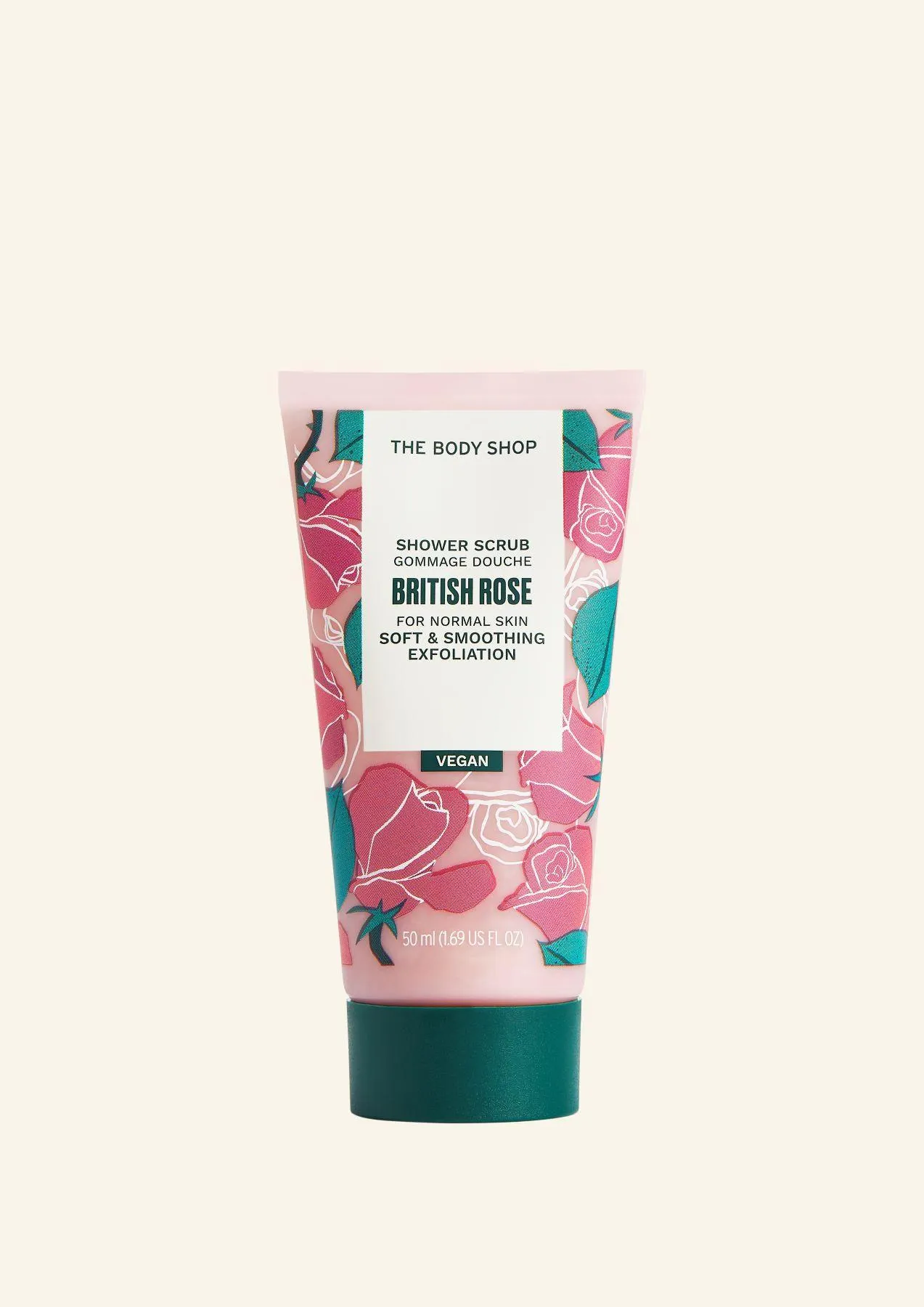 Gel exfoliant pentru corp British Rose 50 ml