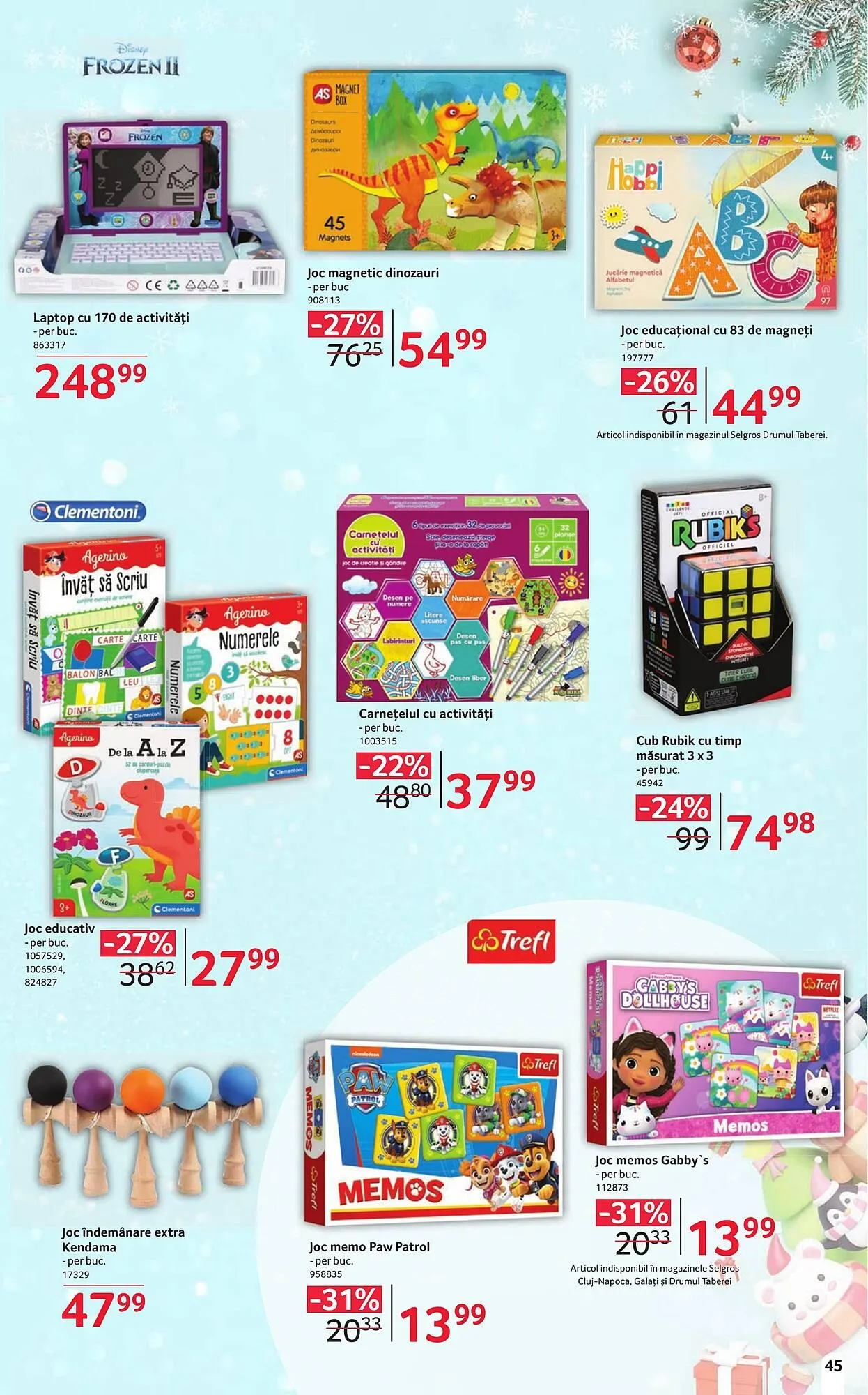 Catalog Catalog Selgros de la 6 decembrie până la 24 decembrie 2025 - Revista Pagina 45