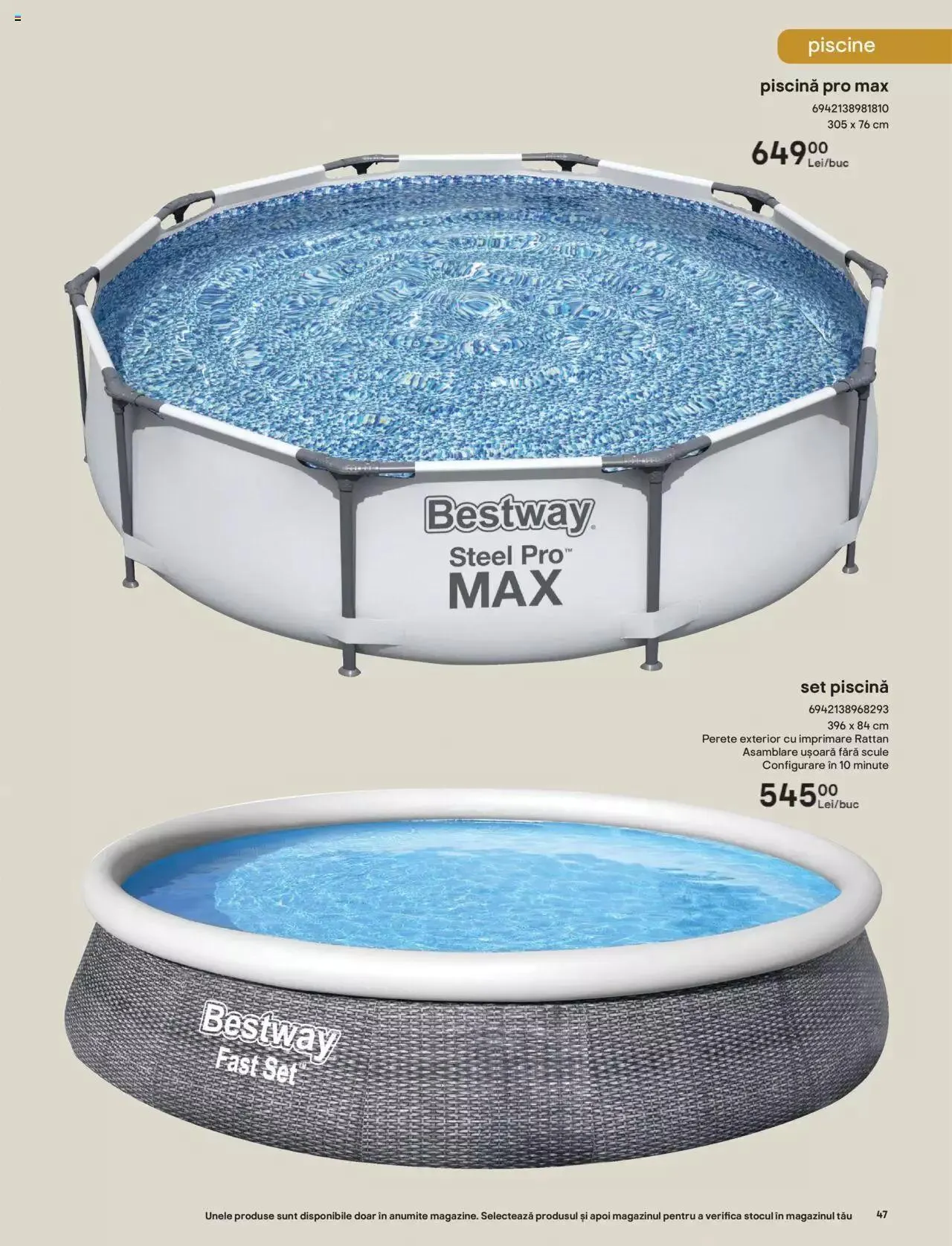 Catalog Brico Depot catalog - Bucuria momentelor de la 1 iunie până la 30 septembrie 2023 - Revista Pagina 47