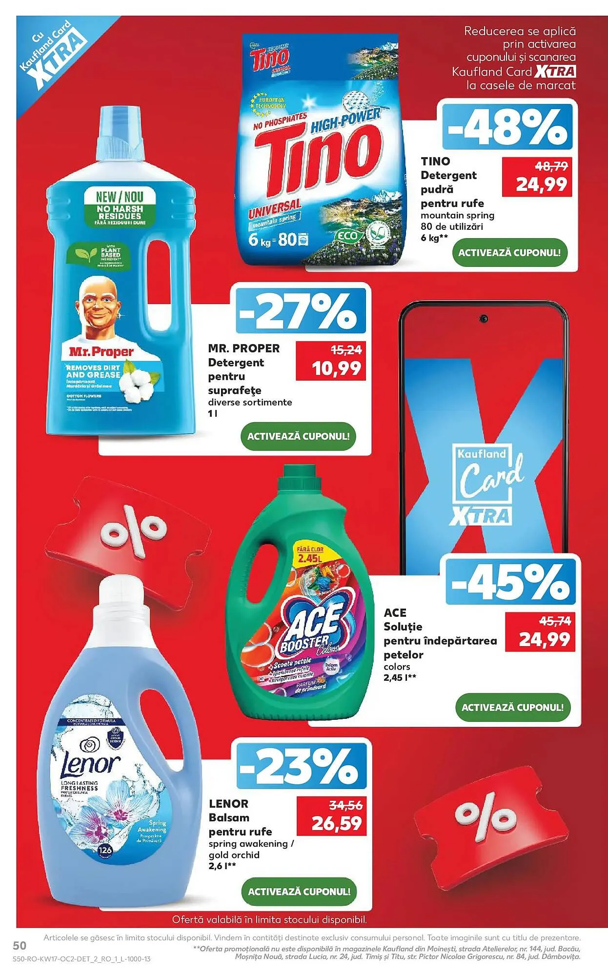 Catalog Catalog Kaufland de la 22 aprilie până la 28 aprilie 2026 - Revista Pagina 50