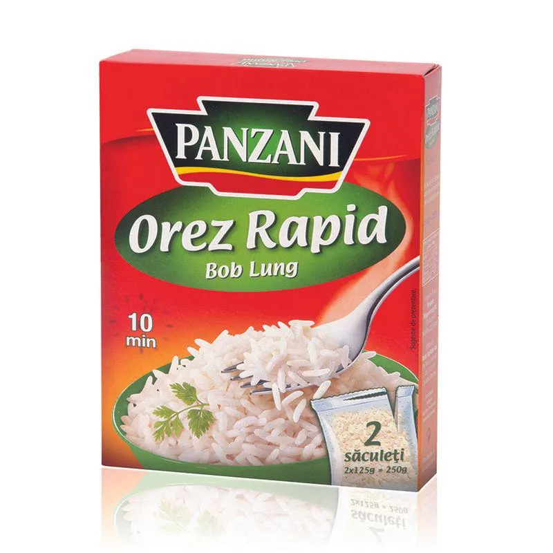 Orez cu bob lung Panzani Rapid, 250 g Orez cu bob lung Panzani Rapid, 250 g