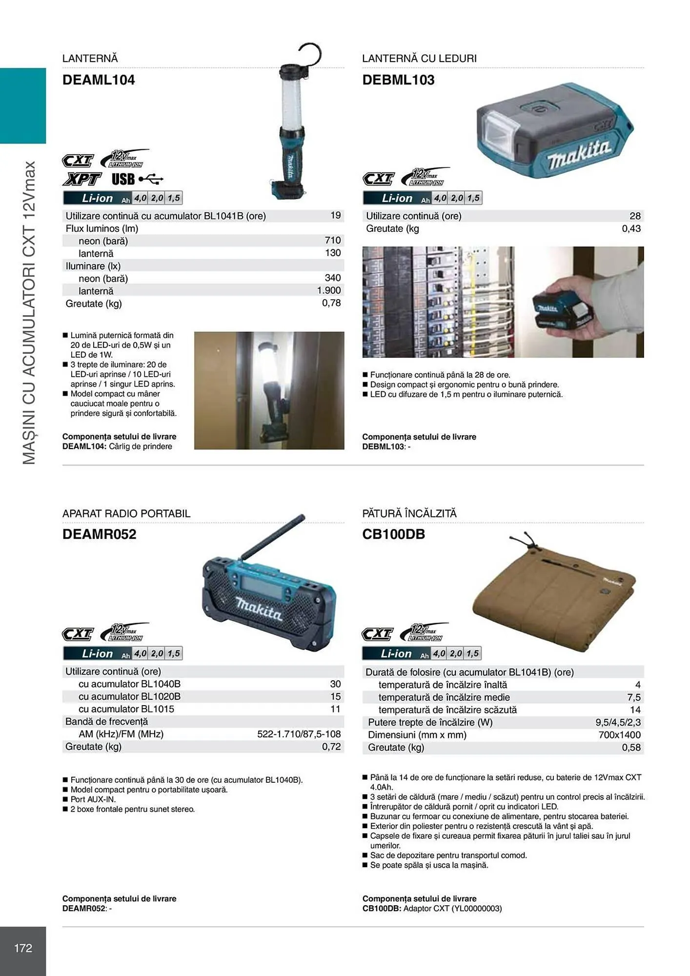 Catalog Catalog Makita de la 28 aprilie până la 31 decembrie 2026 - Revista Pagina 172