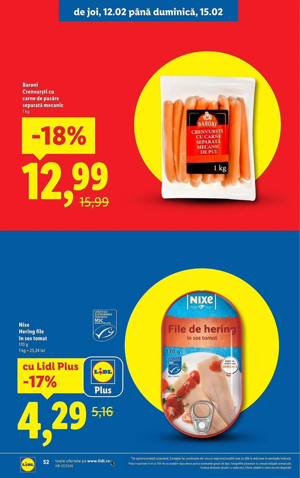 Catalog Catalog Lidl de la 9 februarie până la 15 februarie 2026 - Revista Pagina 52