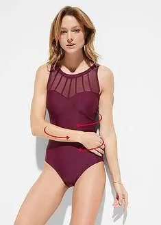 Costum baie efect shape mediu, poliamidă reciclată