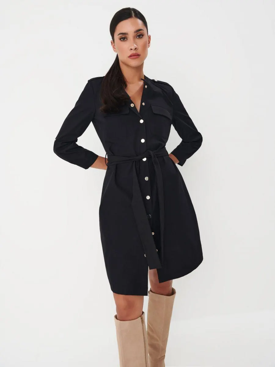 Rochie mini tip cămașă