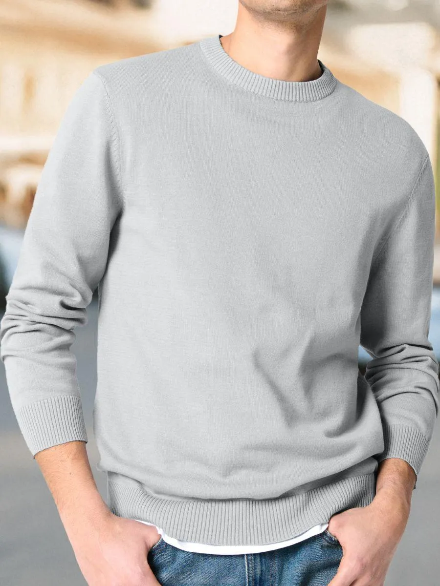 Pulover cu decolteu rotund