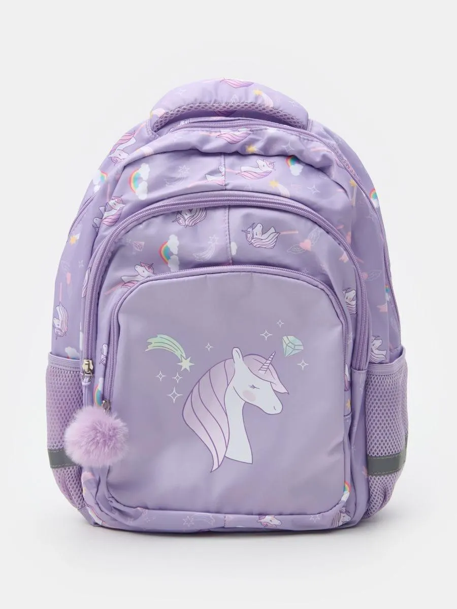 Rucsac cu motiv unicorn