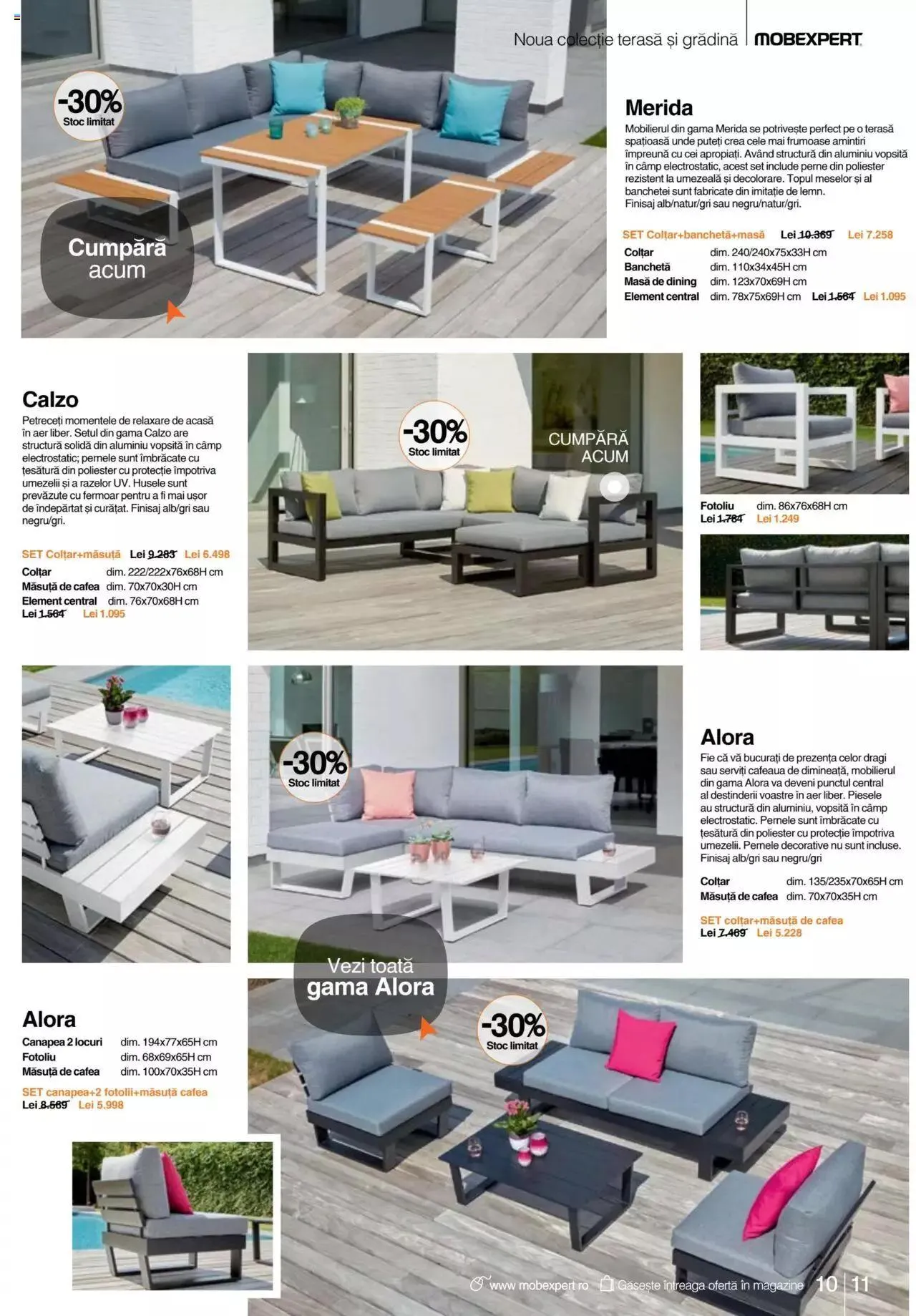 Catalog Mobexpert catalog - Terasă și Grădină 2023 de la 10 aprilie până la 30 septembrie 2023 - Revista Pagina 11