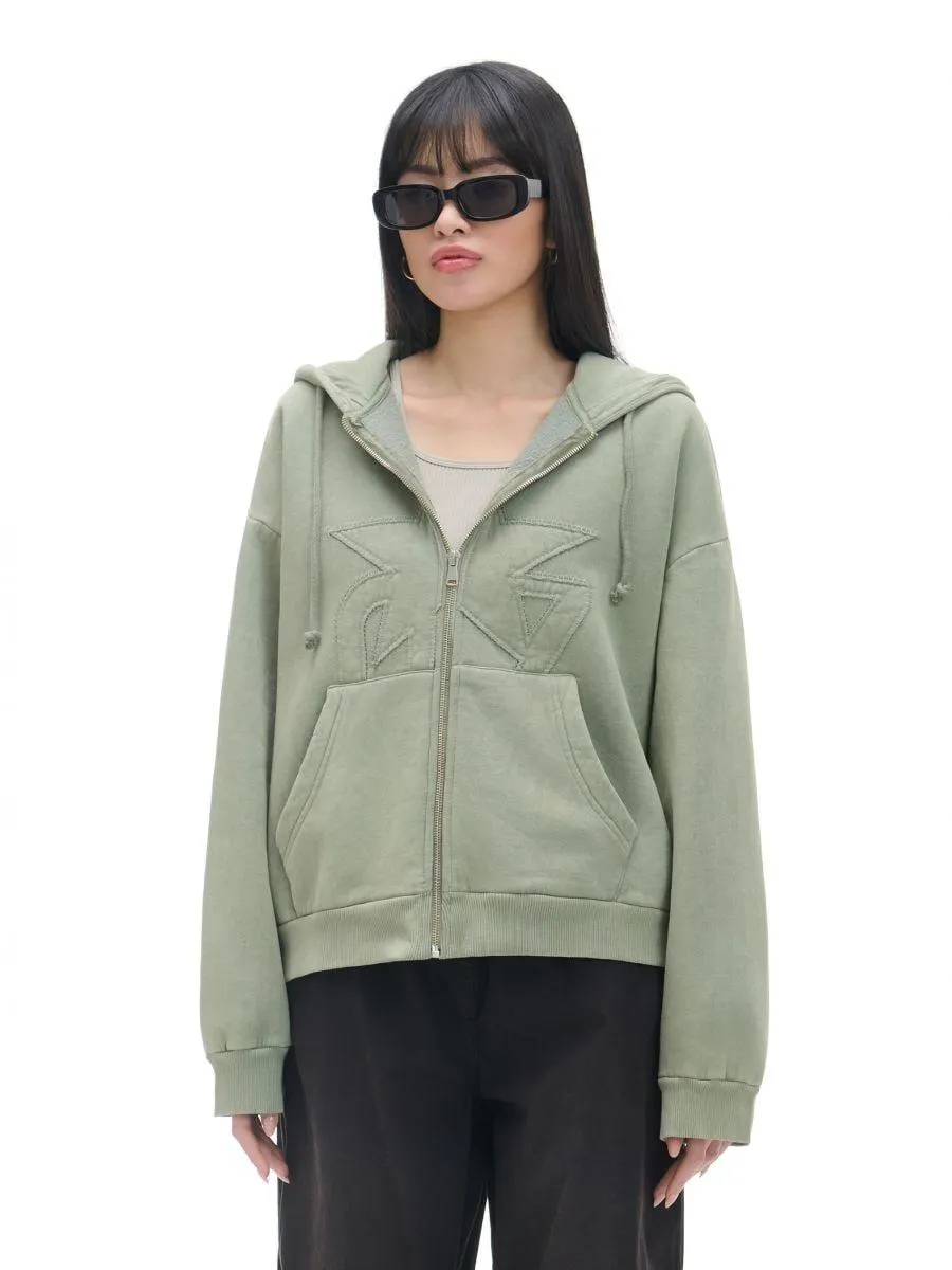 Hanorac cu glugă și fermoar