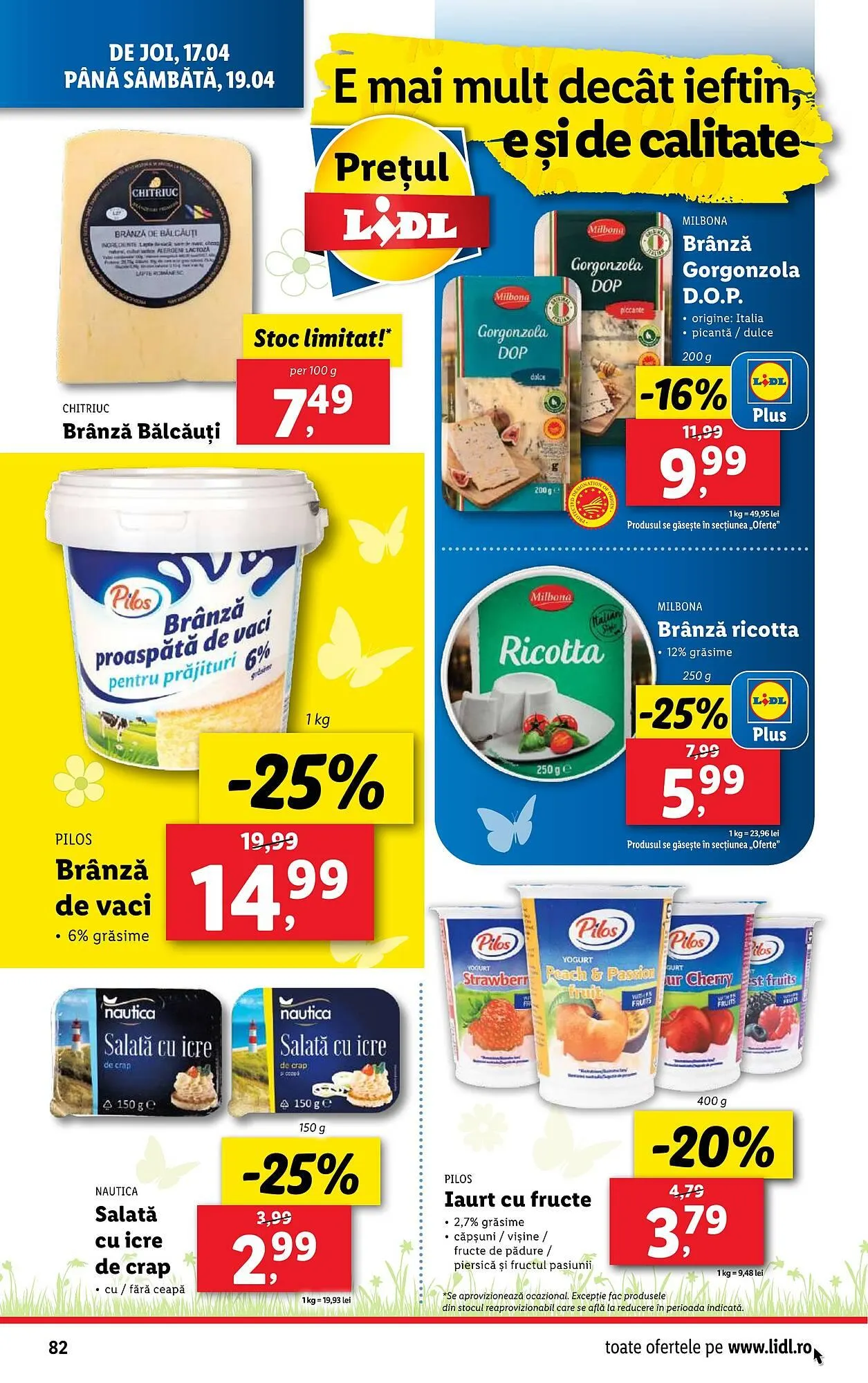 Catalog Catalog Lidl de la 14 aprilie până la 19 aprilie 2025 - Revista Pagina 82
