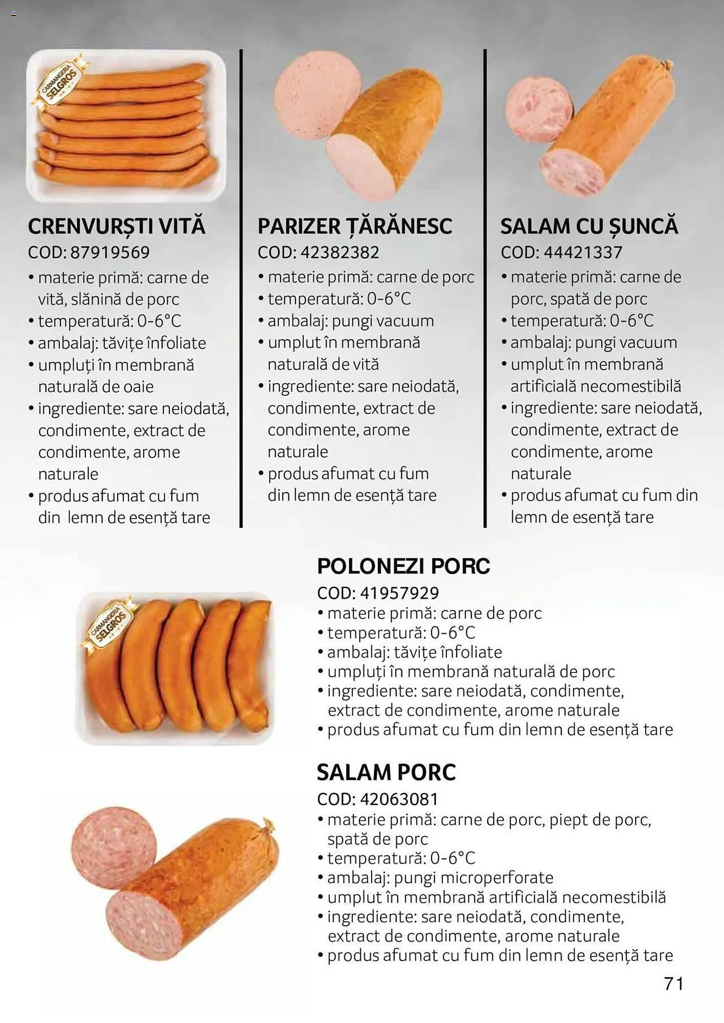 Catalog Selgros catalog de la 27 aprilie până la 31 decembrie 2023 - Revista Pagina 71