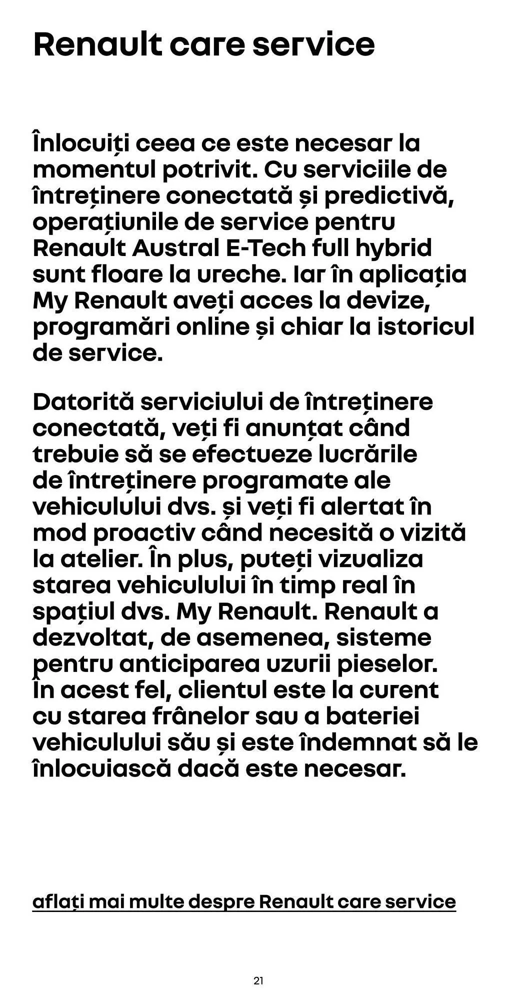 Catalog Catalog Renault de la 7 ianuarie până la 30 iunie 2026 - Revista Pagina 21