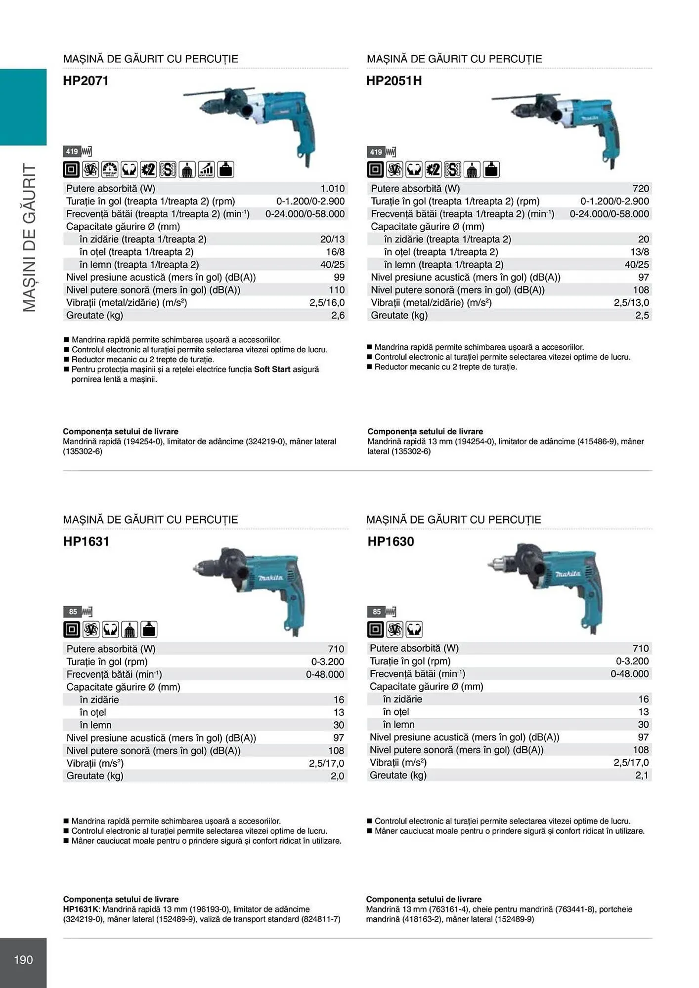 Catalog Catalog Makita de la 28 aprilie până la 31 decembrie 2026 - Revista Pagina 190