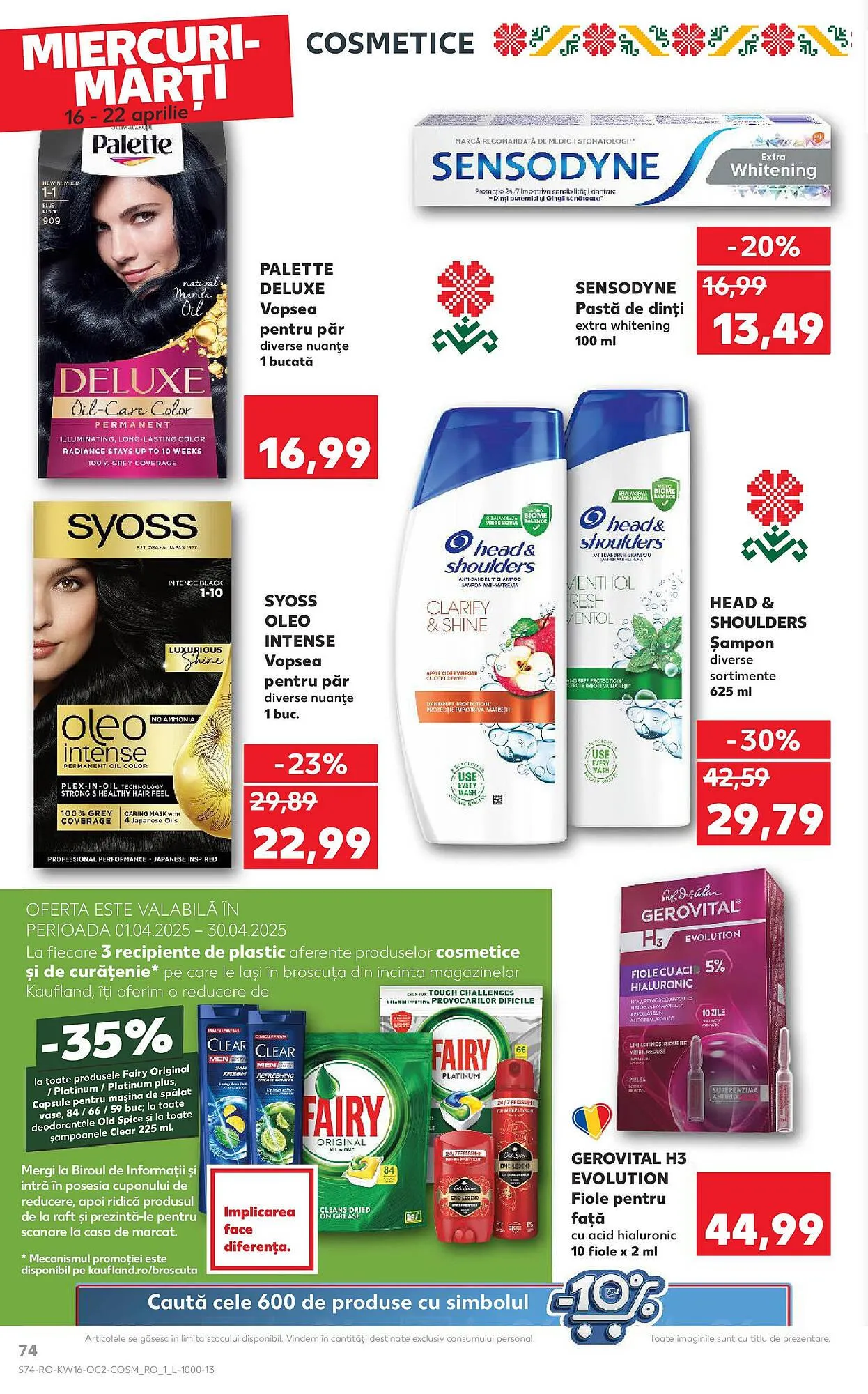 Catalog Catalog Kaufland de la 16 aprilie până la 22 aprilie 2025 - Revista Pagina 74