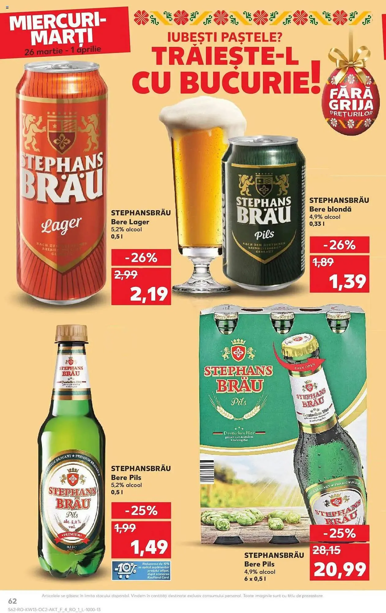 Catalog Catalog Kaufland de la 26 martie până la 1 aprilie 2025 - Revista Pagina 62