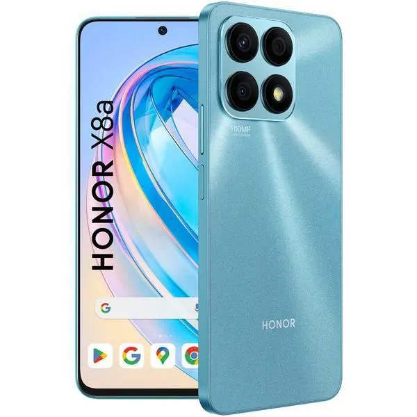 Telefon HONOR X8a, 128GB, 6GB RAM, Dual SIM, Cyan Lake