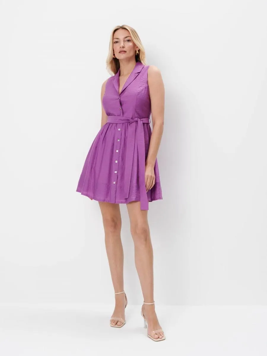 Rochie mini tip cămașă