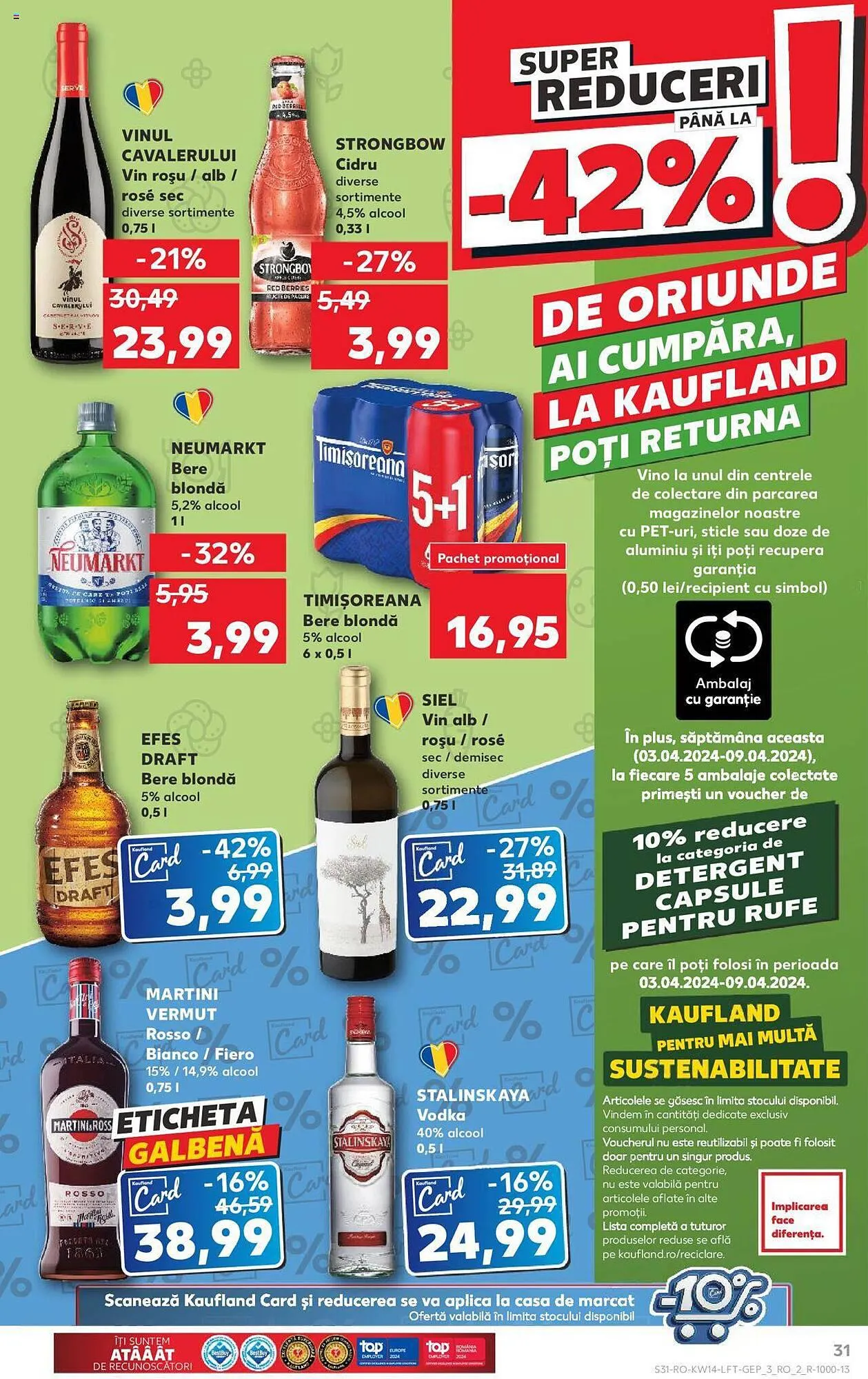 Catalog Kaufland catalog de la 3 aprilie până la 9 aprilie 2024 - Revista Pagina 31