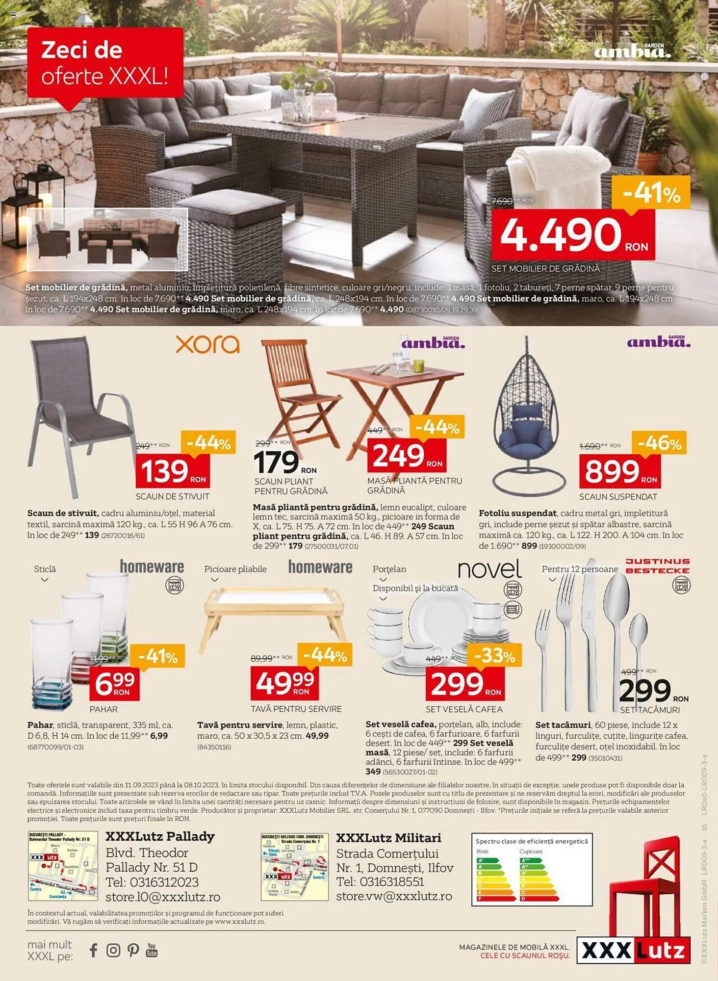 Catalog XXXLutz catalog de la 11 septembrie până la 8 octombrie 2023 - Revista Pagina 16