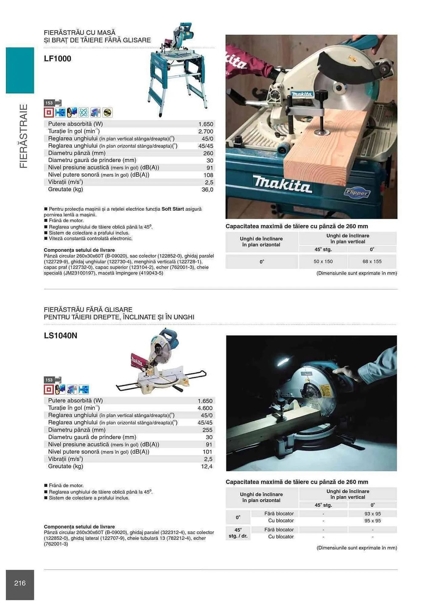 Catalog Makita catalog de la 1 ianuarie până la 31 decembrie 2023 - Revista Pagina 216