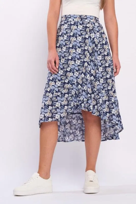 Timeout - Fusta dama cu snur si model floral