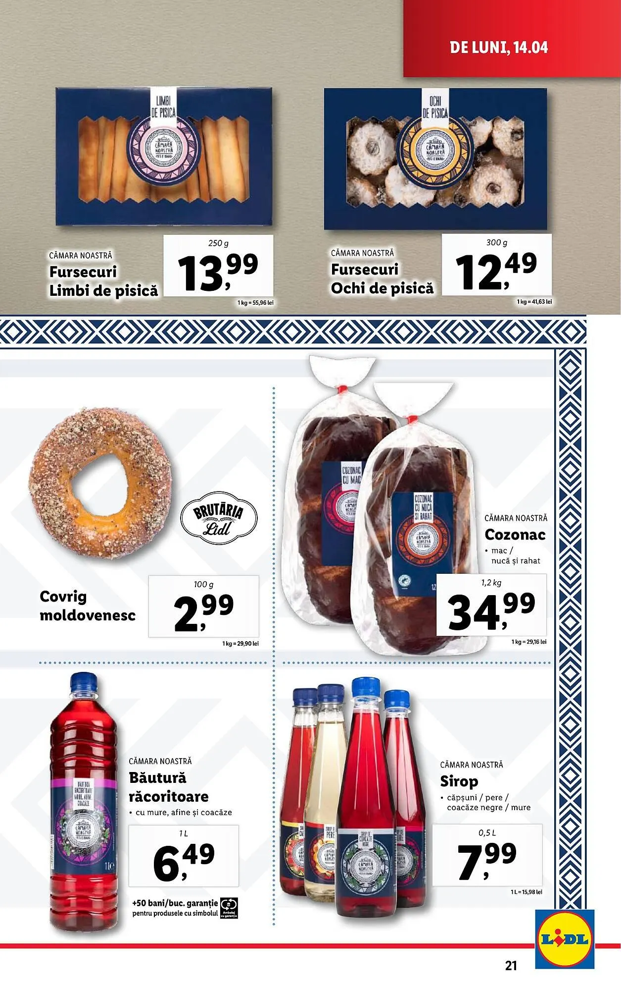 Catalog Catalog Lidl de la 14 aprilie până la 19 aprilie 2025 - Revista Pagina 21