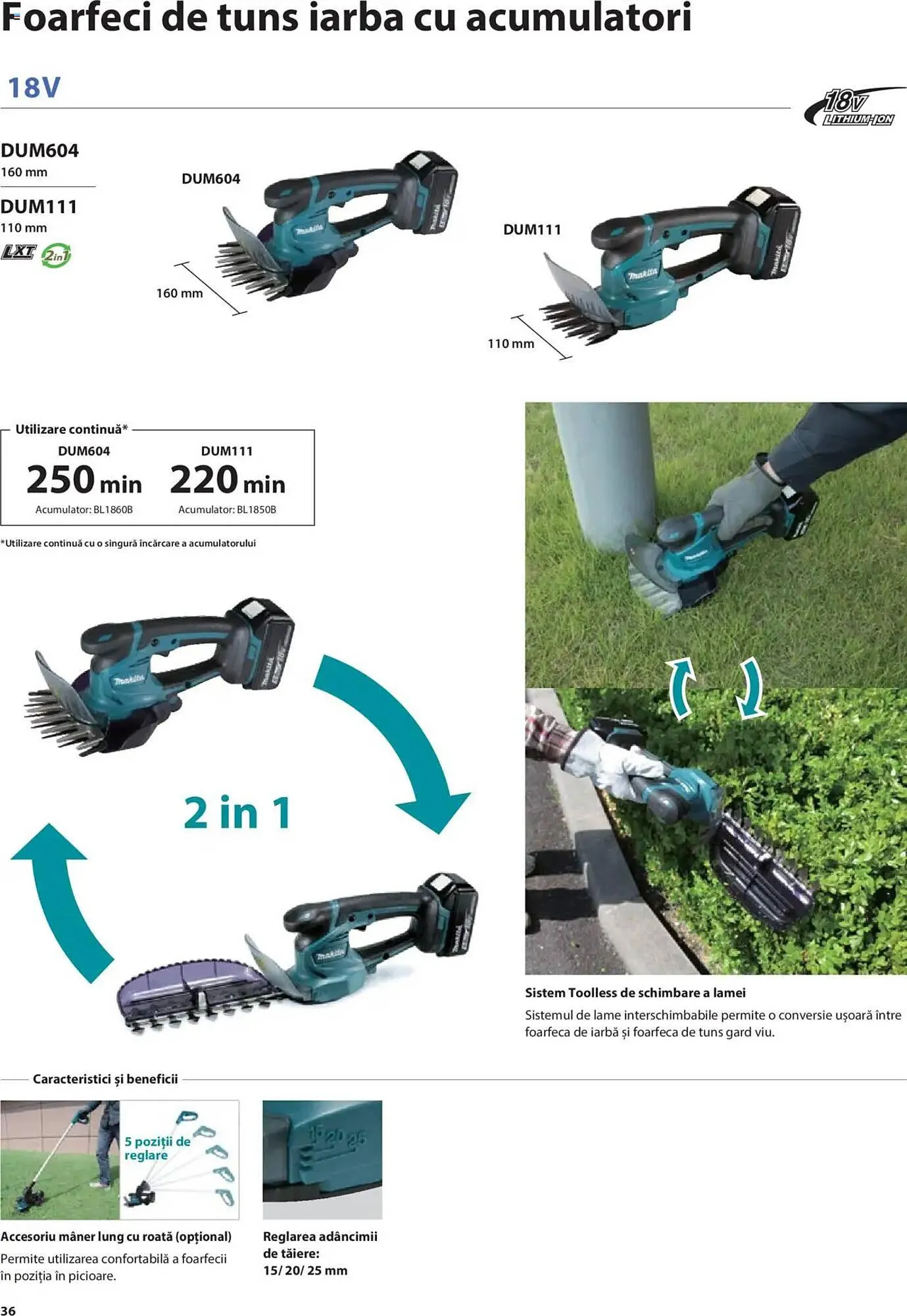 Catalog Catalog Makita de la 8 ianuarie până la 31 decembrie 2025 - Revista Pagina 36