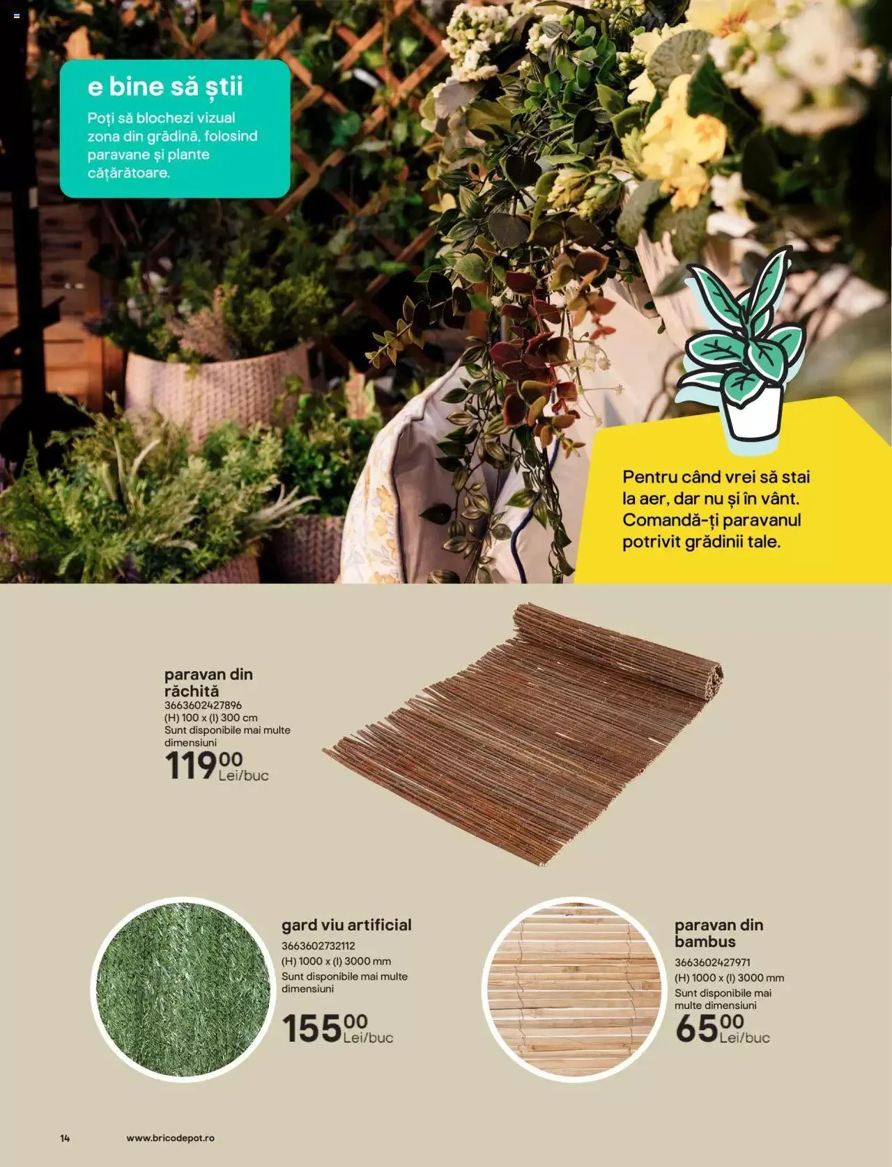 Catalog Brico Depot catalog - Inspirație Vară 2023 de la 7 aprilie până la 30 septembrie 2023 - Revista Pagina 14