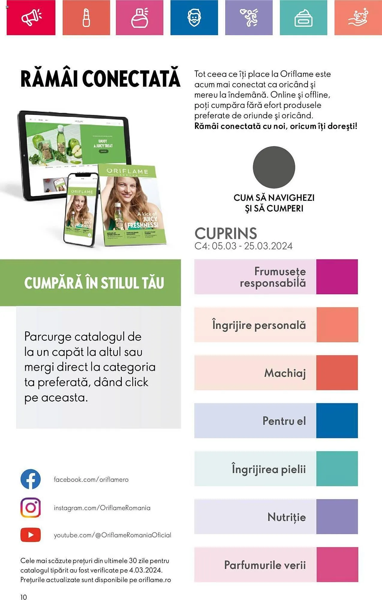 Catalog Oriflame catalog de la 28 mai până la 17 iunie 2024 - Revista Pagina 10