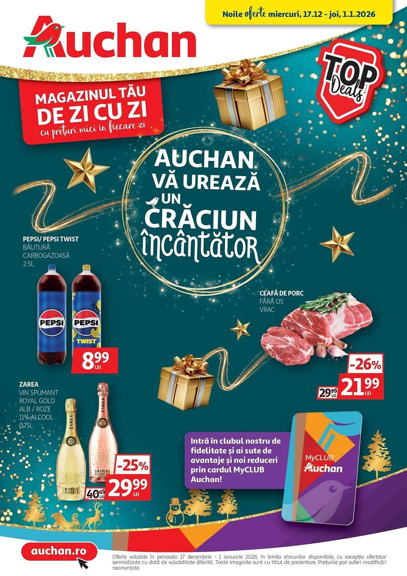 Catalog Catalog Auchan de la 17 decembrie până la 1 ianuarie 2026 - Revista Pagina 1