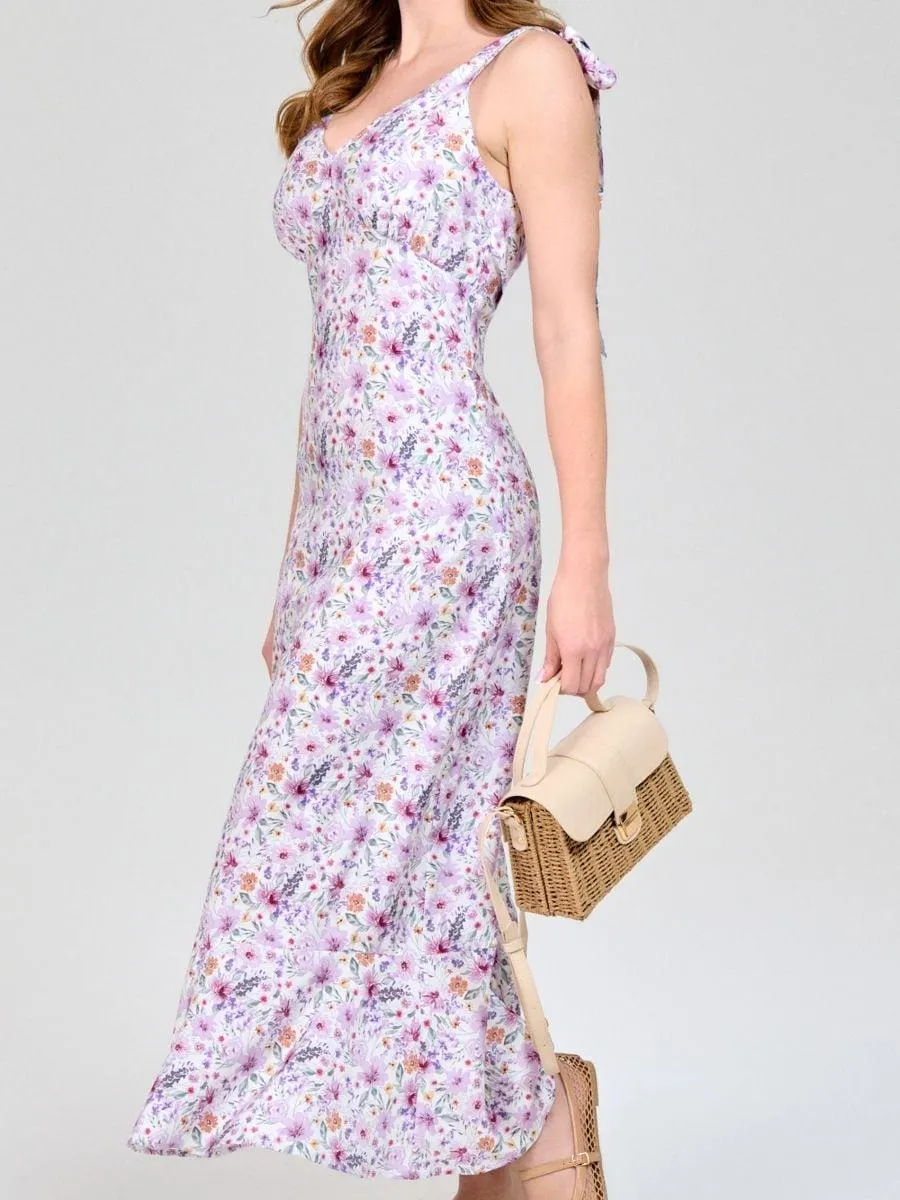 Rochie maxi cu imprimeu floral