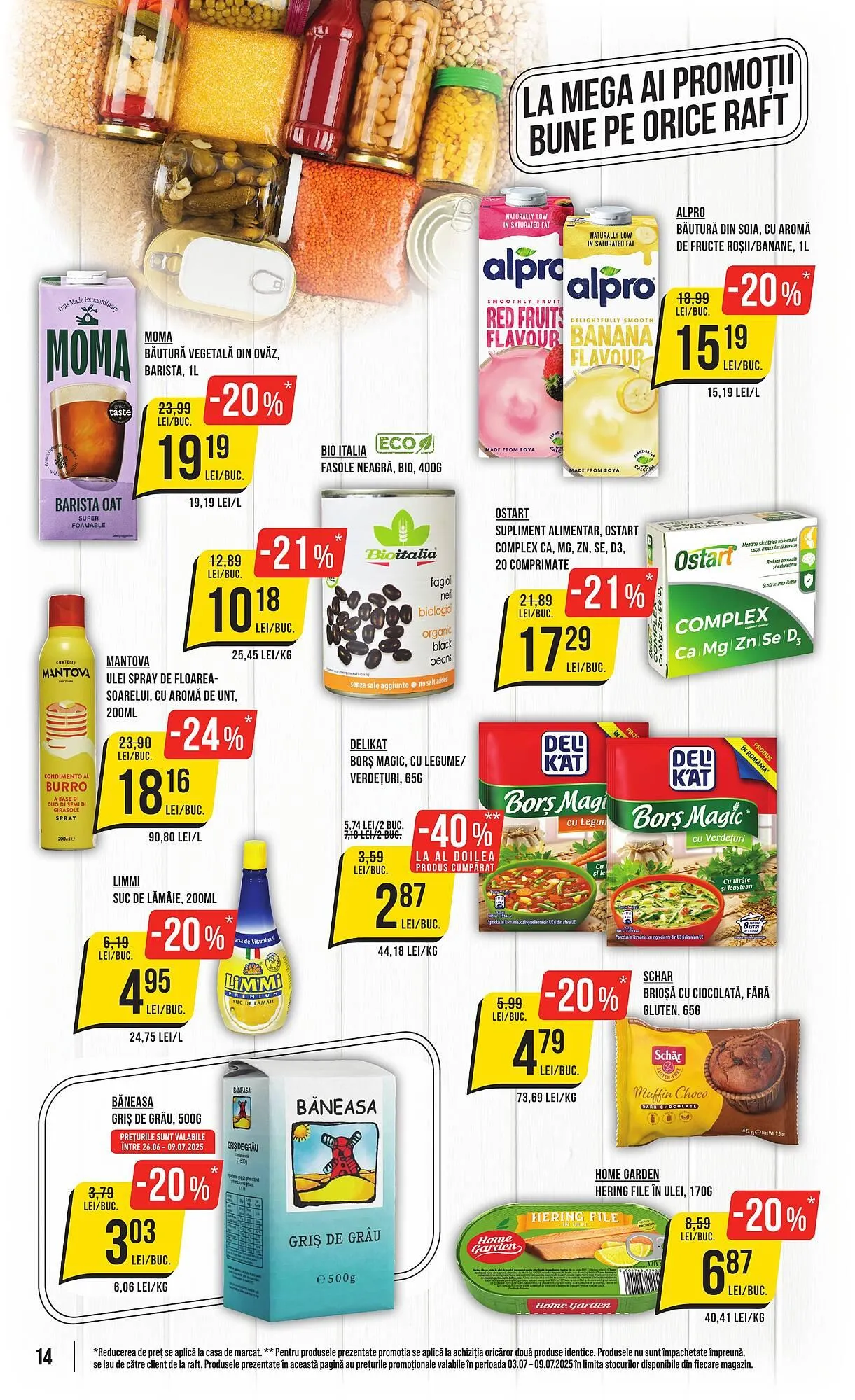 Catalog Catalog Mega Image de la 3 iulie până la 9 iulie 2025 - Revista Pagina 14