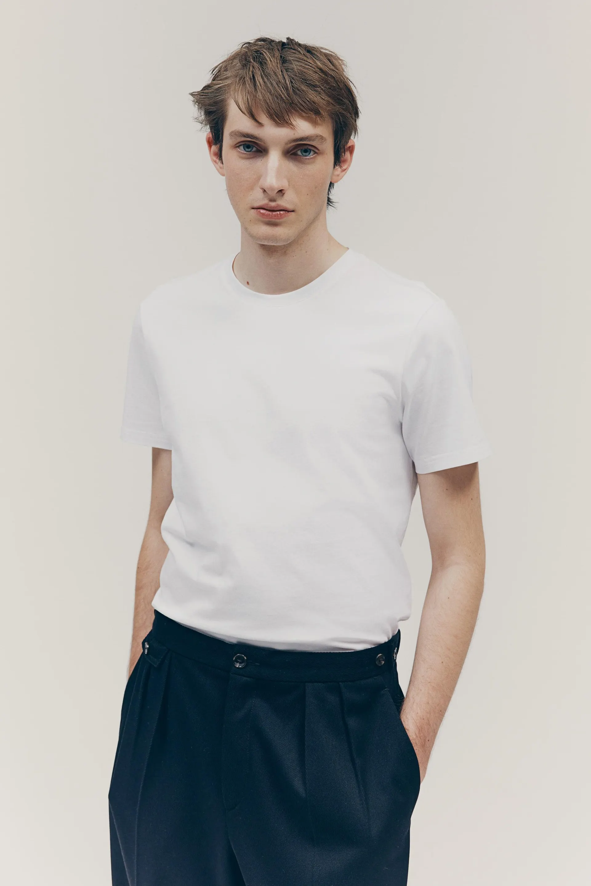 T-shirt Coupe amincie en coton pima