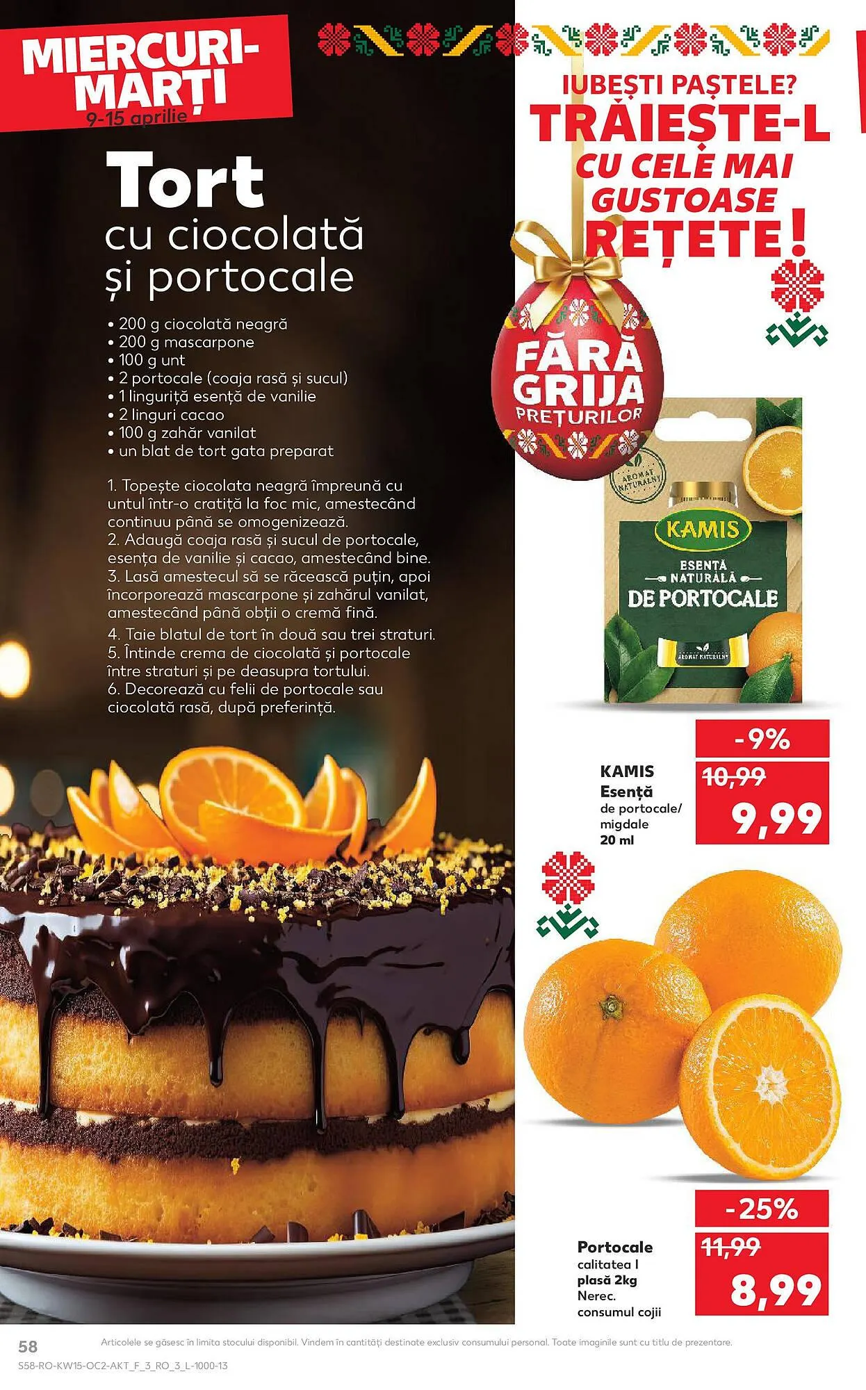 Catalog Catalog Kaufland de la 9 aprilie până la 15 aprilie 2025 - Revista Pagina 58